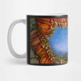 Salted fish arranged in a wreath circle  H Mug